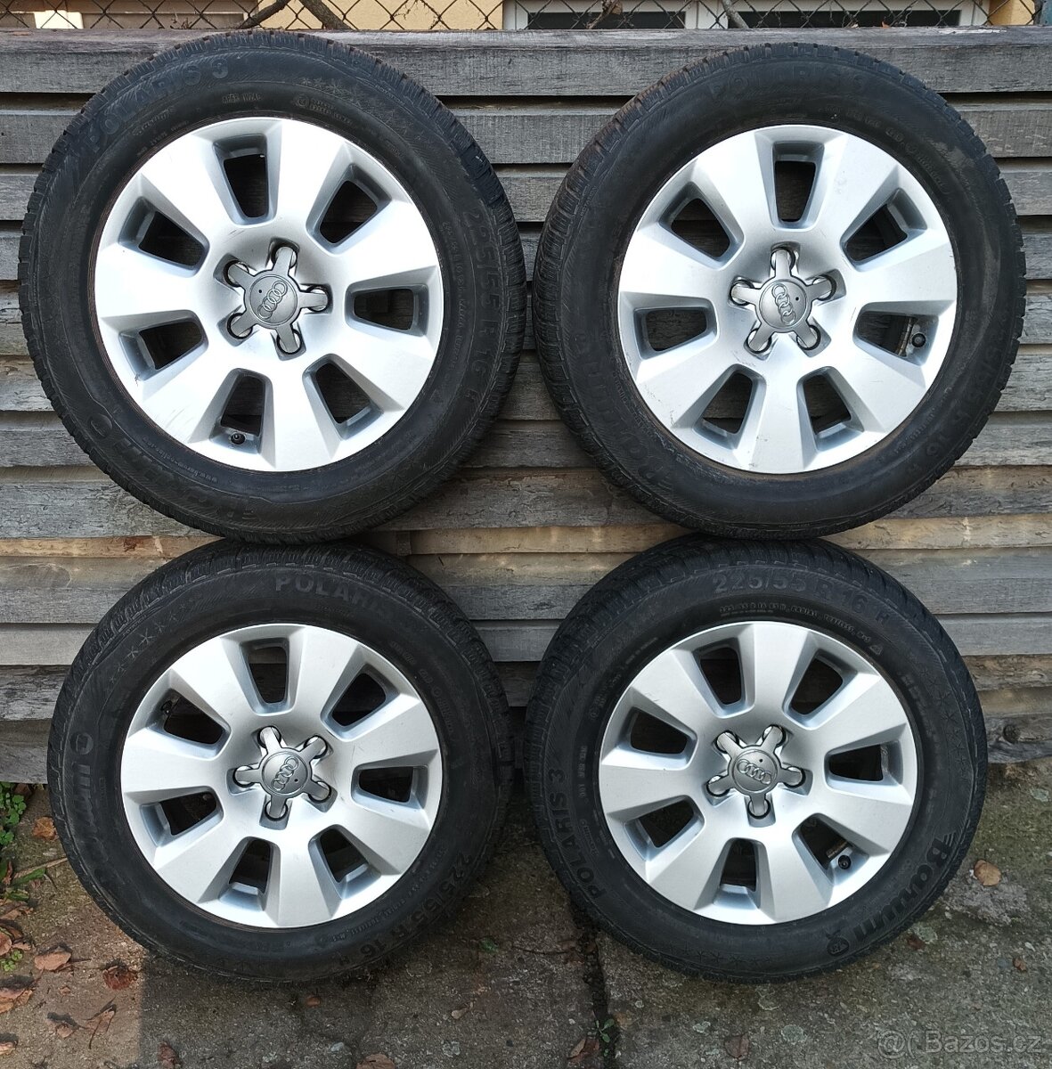 Alu kola AUDI 16" 5x112 + zimní pneumatiky Barum Polaris 3