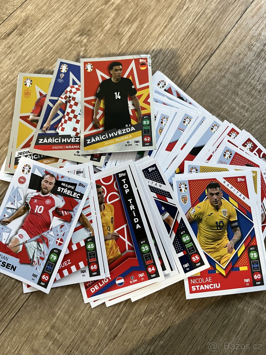 Kartičky LIDL EURO fotbalisti