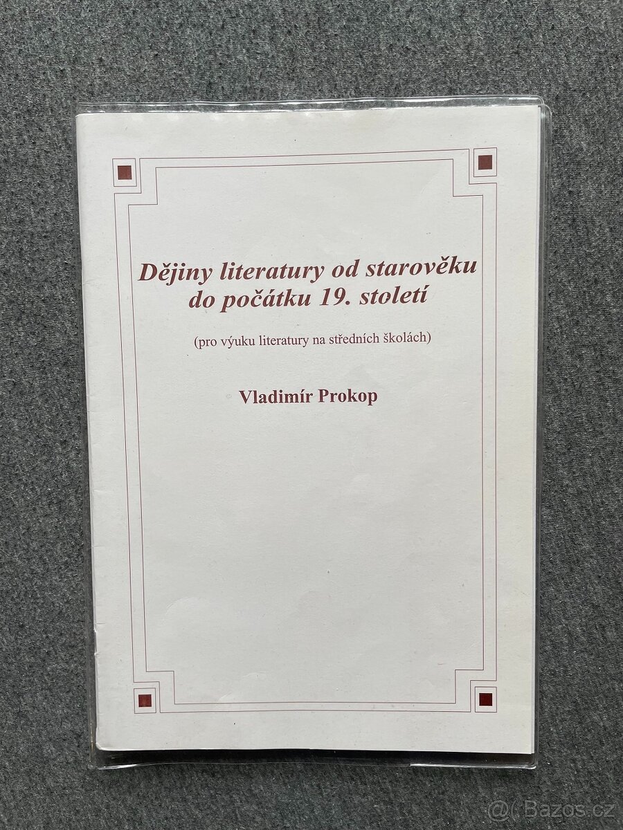 Dějiny literatury od starověku