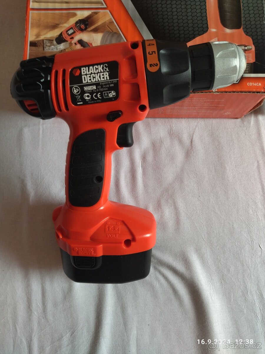 Aku vrtačka Black & Decker. Nová.