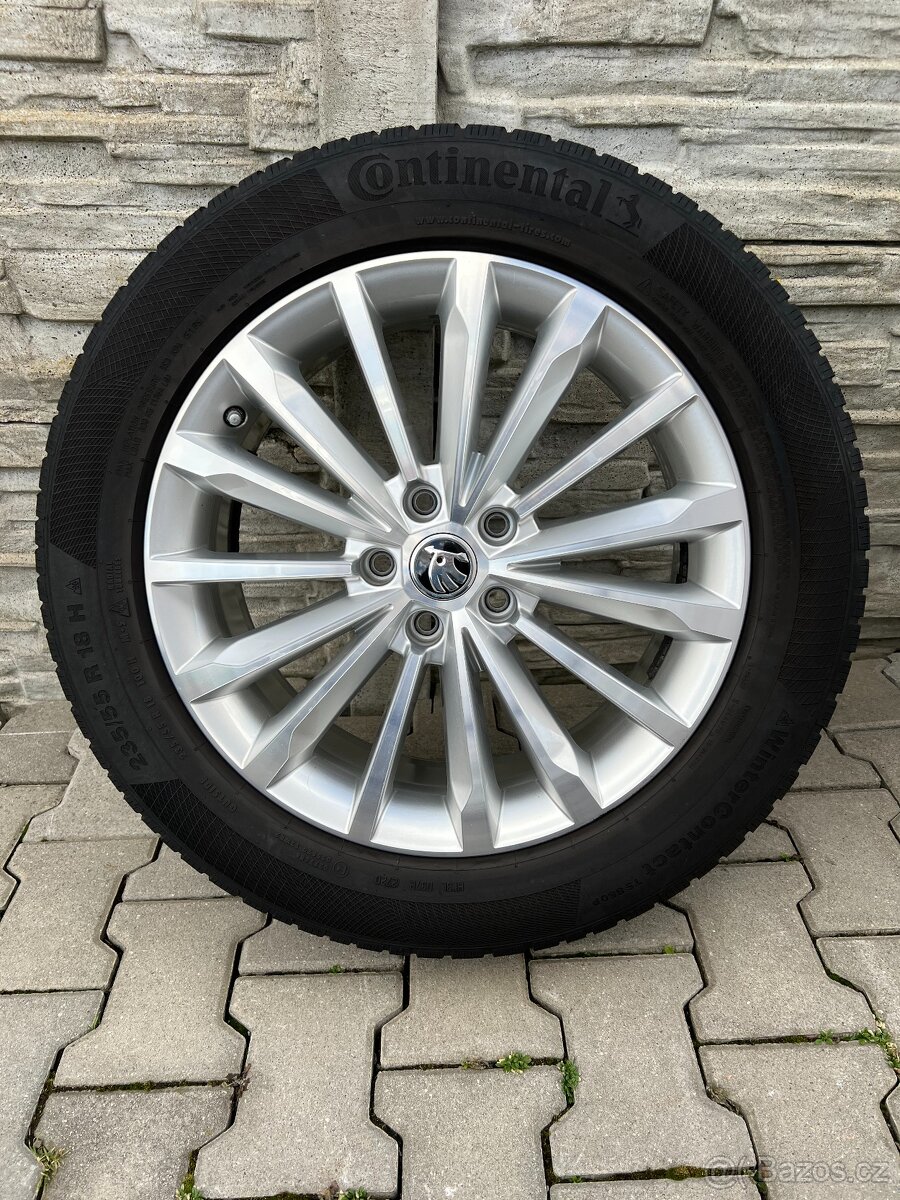 Originální kola Škoda Kodiaq 5x112 R18 ZIMNÍ č.F33