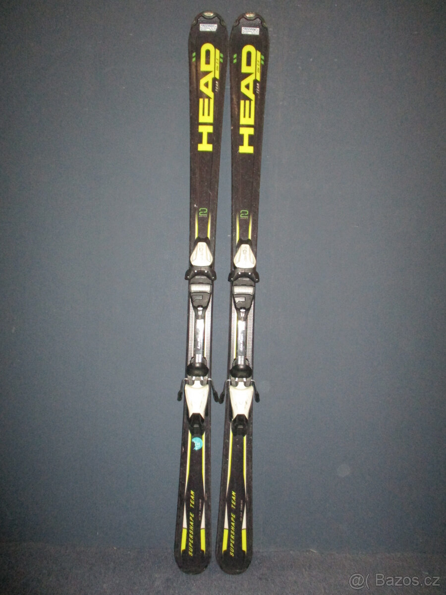 Juniorské lyže HEAD SUPERSHAPE TEAM 157cm, VÝBORNÝ STAV