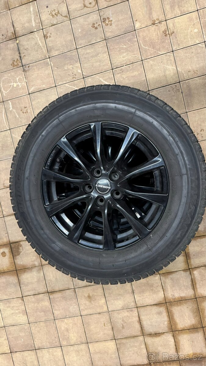 alu disky 7Jx16 ET45 rozteč 5x108, zimní Bridgestone 21570 R