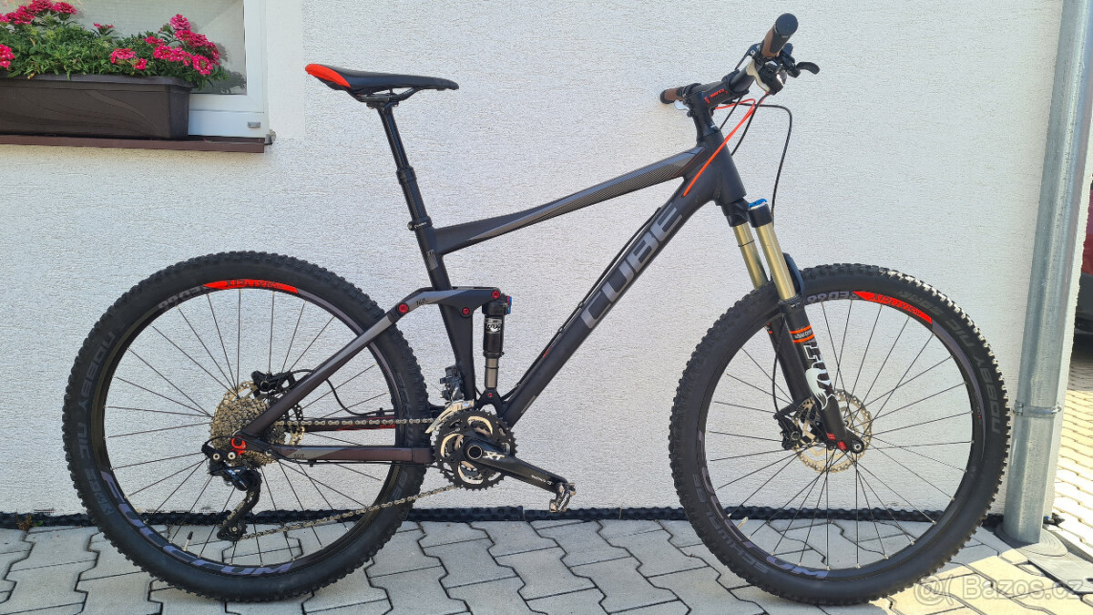 CUBE Stereo 140 HPA 27,Vzduch. vidlice FOX,Shimano XT, Rám L