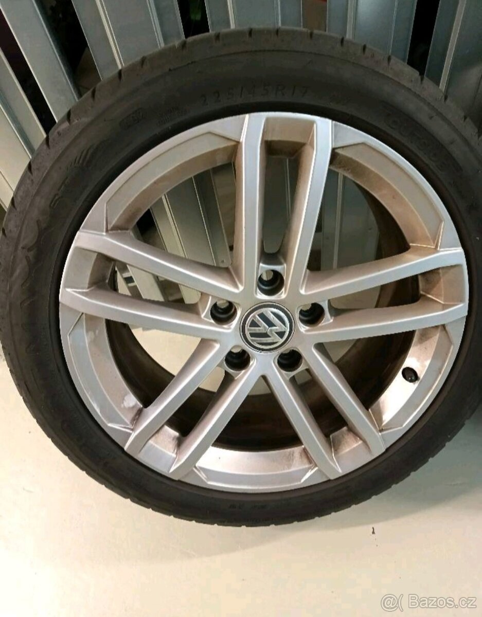 Alu kola vw 5x112 r17 7,5j et49 pneu 225/45/17