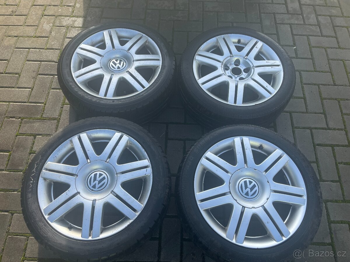 4x alu disky 5x112 R17, letní pneu