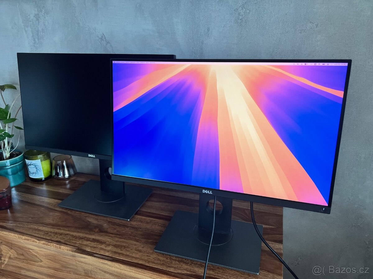 2x profesionální monitor 25" Dell UltraSharp UP2516D, 2K