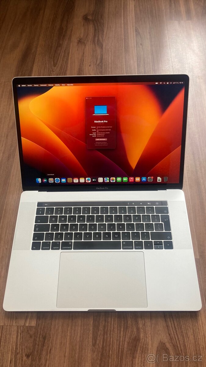 MacBook Pro 15,4” 2017, touchbar