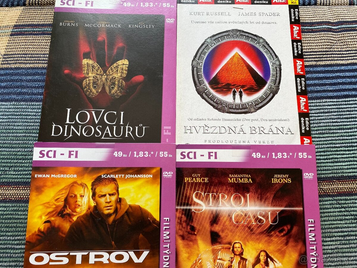 7x DVD z novinové distribuce (sci-fi)