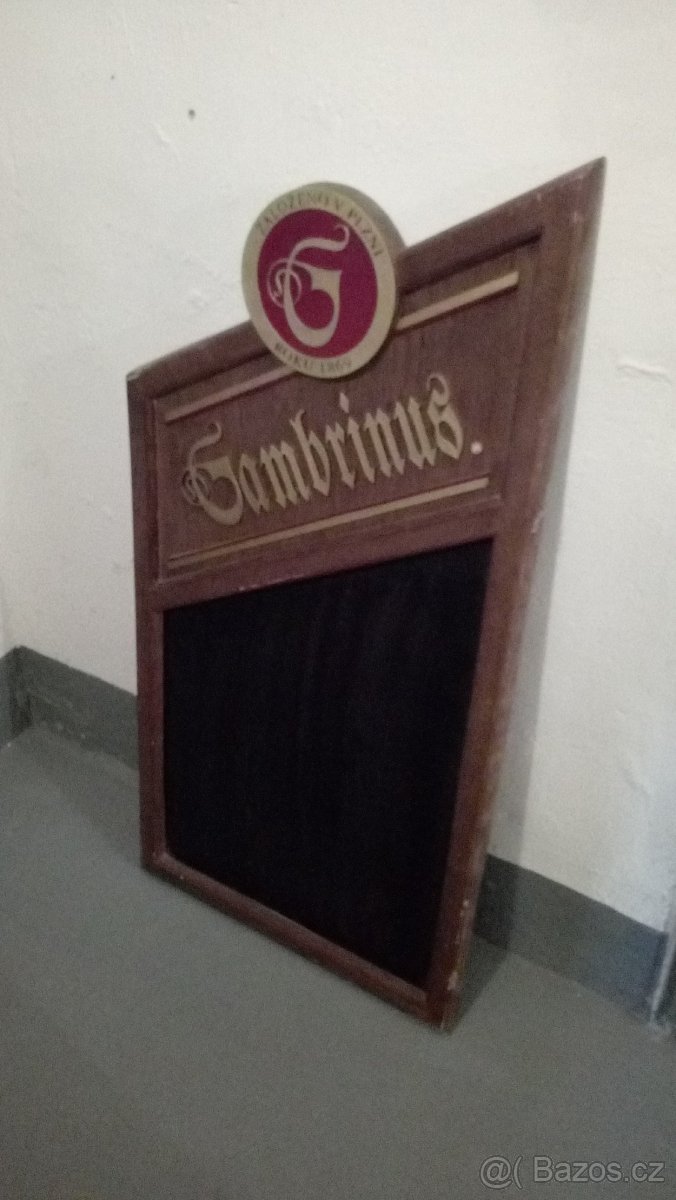 Gambrinus - Reklamní tabule (119 x 60 cm)