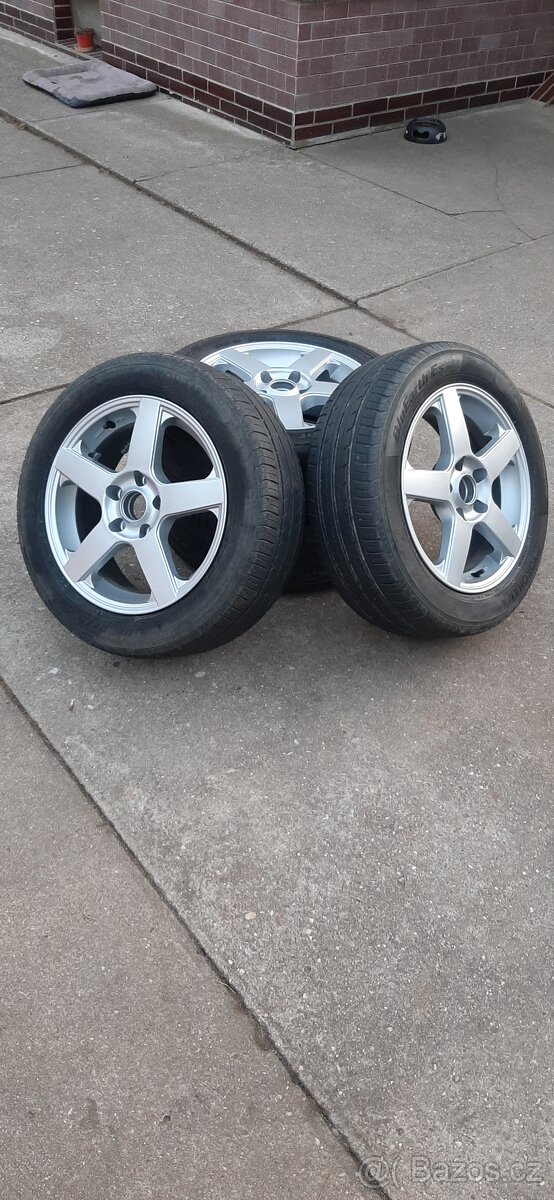 Alu kola Dezent 5x112 r16 ,  pneu letní 205/55/16