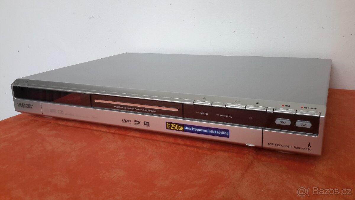 DVD Rekorder s HDD Sony