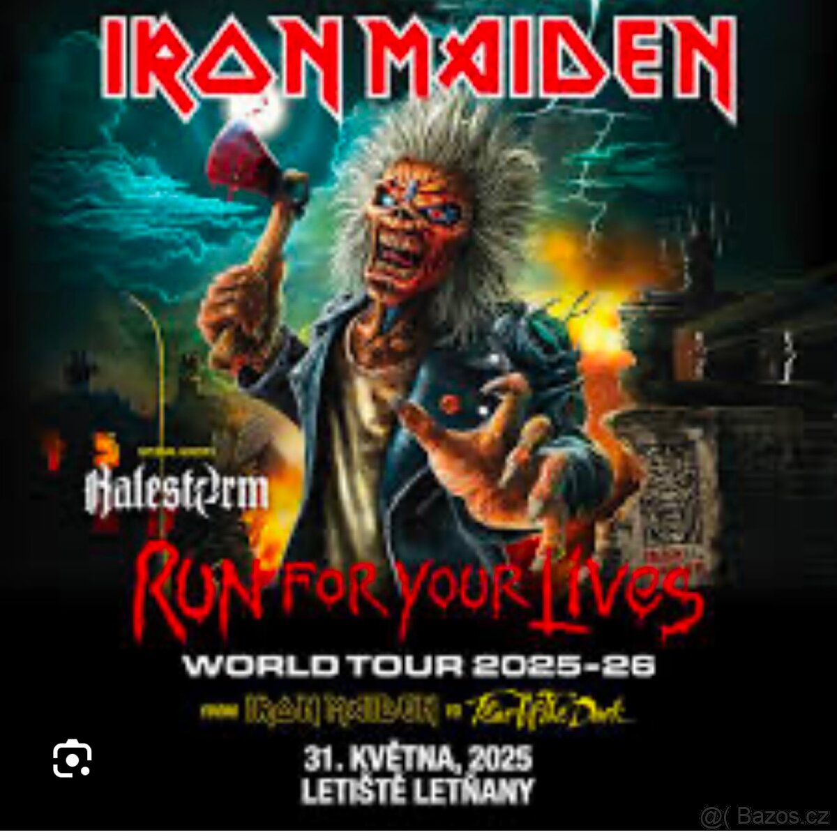 Iron Maiden Praha vstupenky sezení