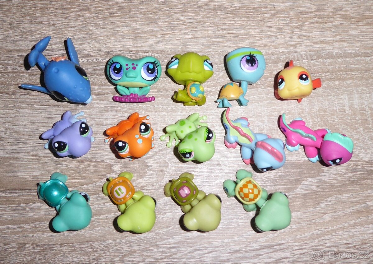 LPS, Littlest pet shop zvířátka - rybky, želvy, žabky...