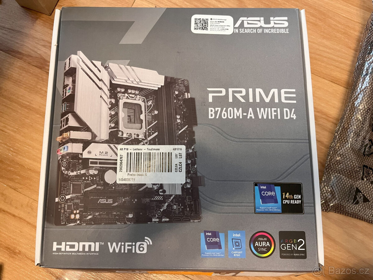 Základní deska ASIS Prime B760M-A Wifi D4