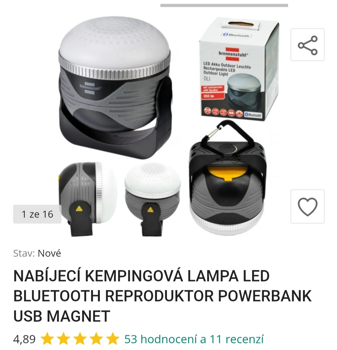 LED LAMPA PC 1219 Kč 3v1 NOVÁ BRENNENSTUHL