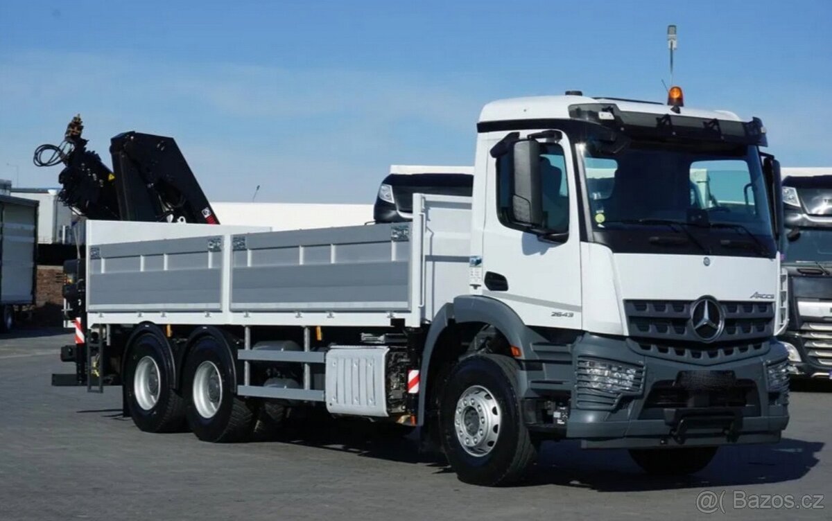 9157 - Mercedes-Benz AROCS 2643 - 6x4 - Valník + HR-HIAB 228