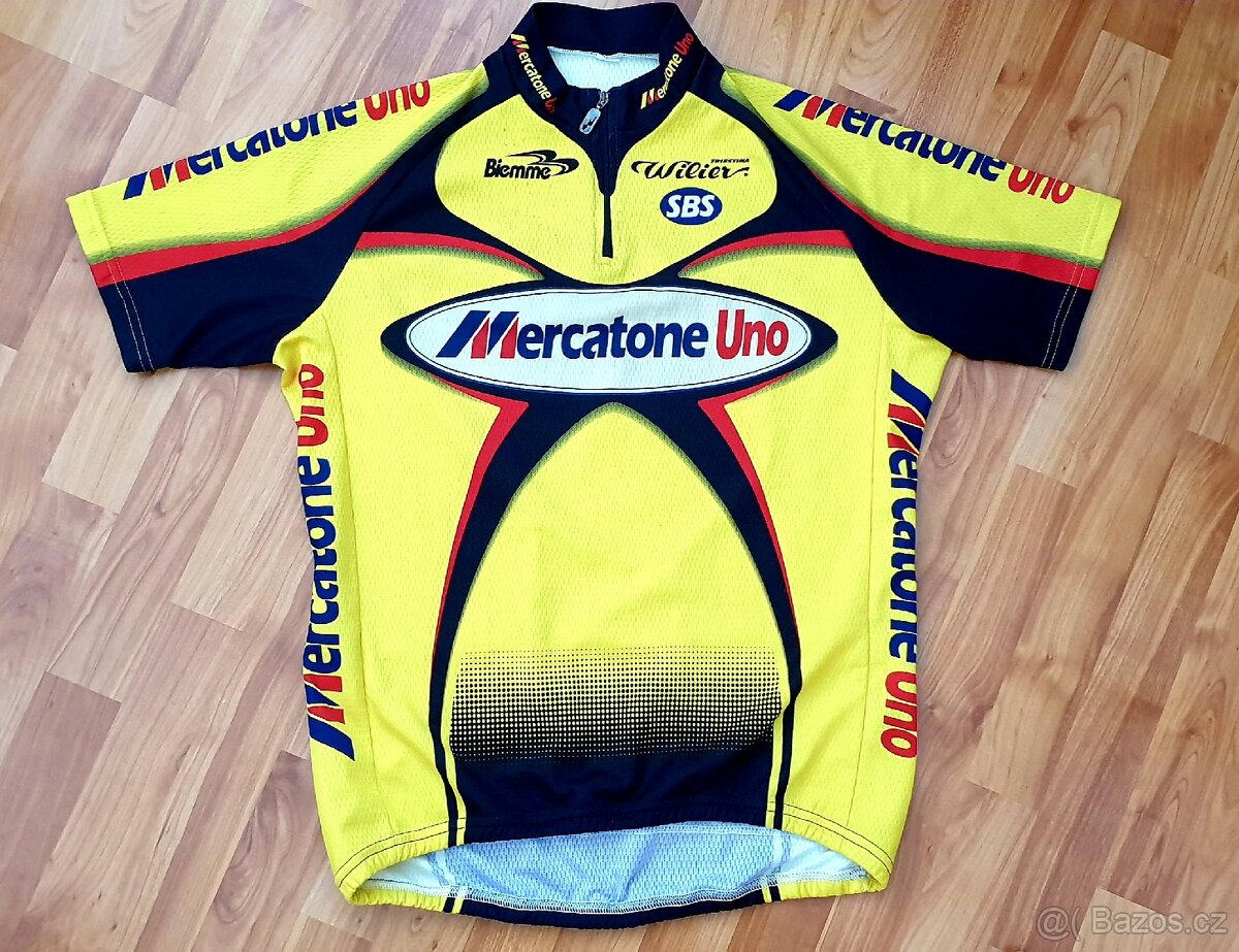 Cyklistický retro dres Pantani Mercatone Uno