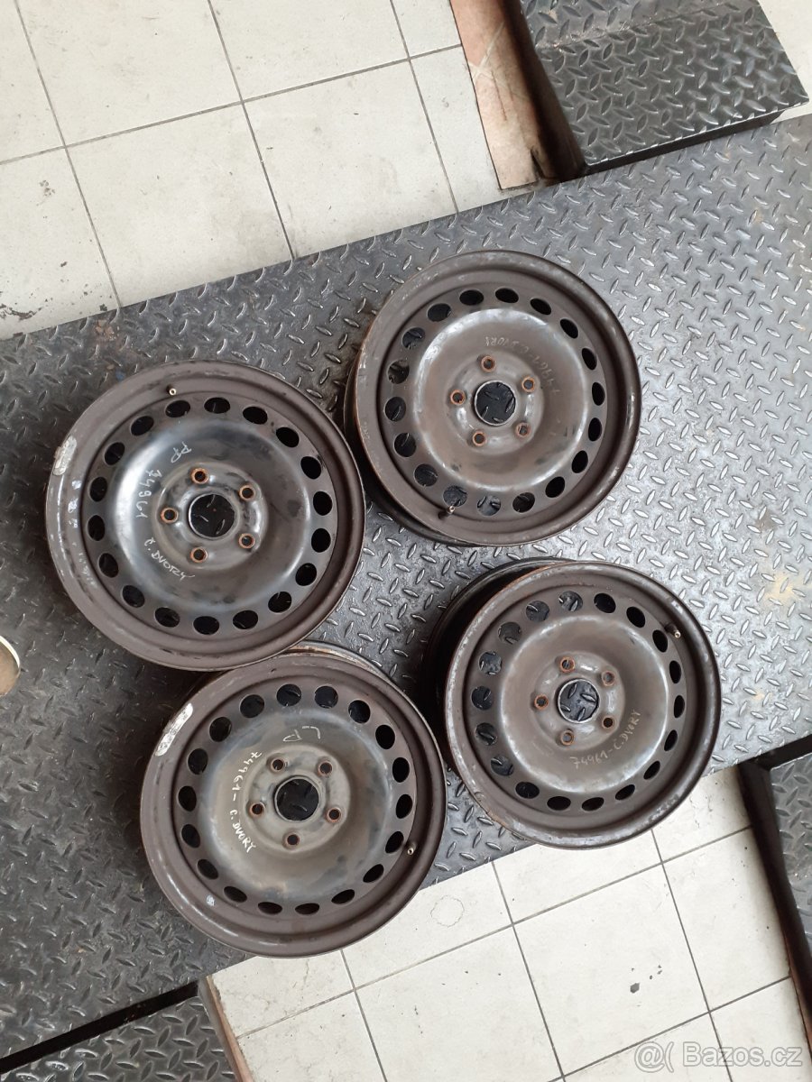 Plechové disky Škoda Octavia 5x112, 6Jx15 ET47