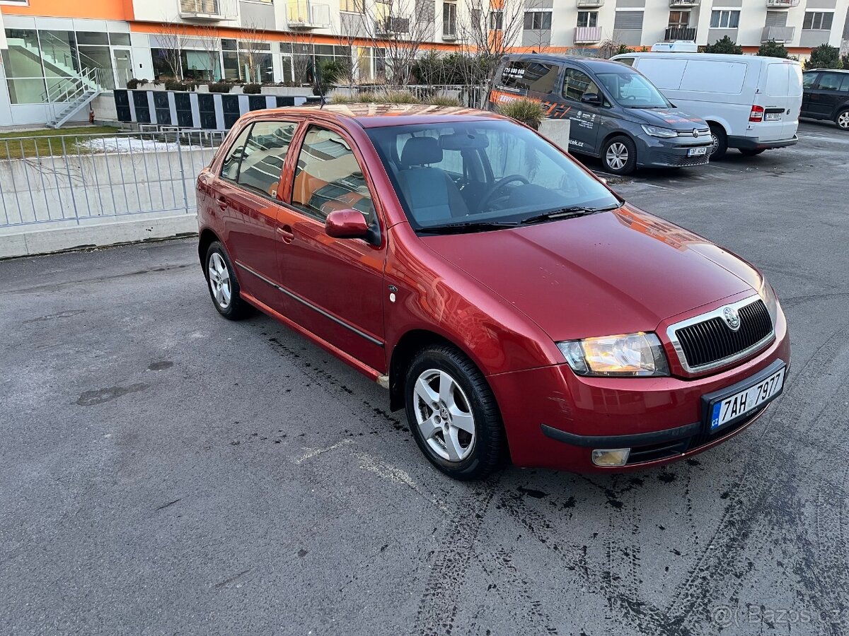 Škoda Fabia 1.4MPI 44kw klimatizace,tažné,STK 2026