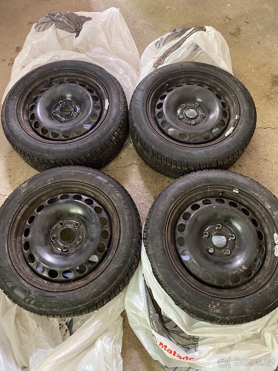 Plechové disky r16 5x112 s pneu