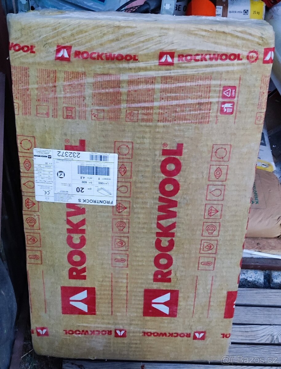 Rockwool Frontrock S 20 mm - čedičová minerální izolace