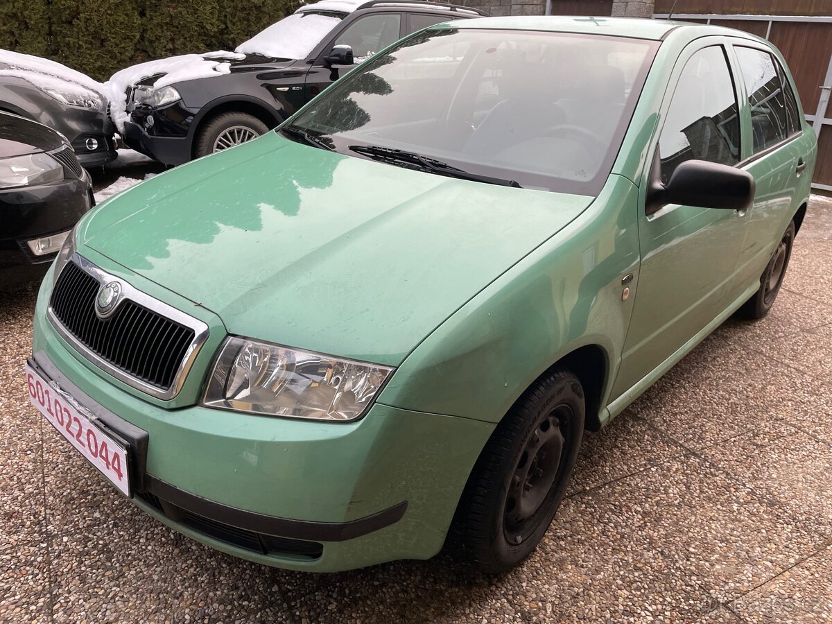 Škoda Fabia 1.4MPi 44kW 2001 uj.156000km