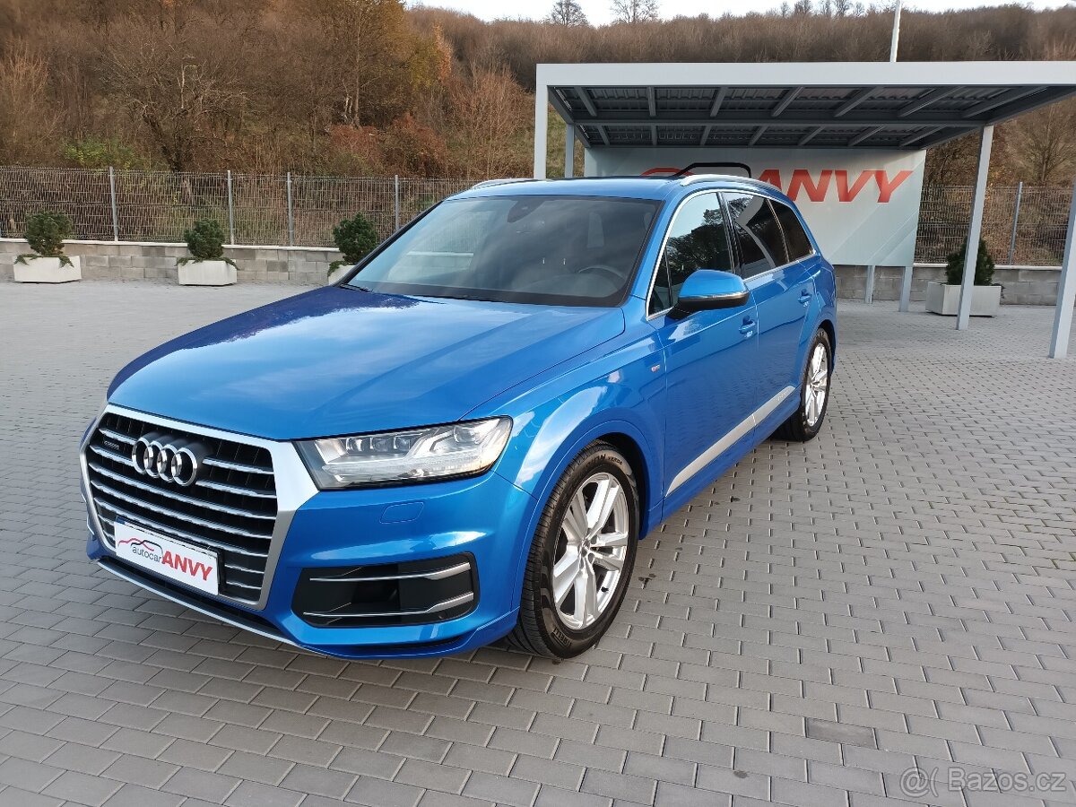 Audi Q7 3,0 50 TDI,S-LINE,ČR,1MAJ,KOLA,DPH,