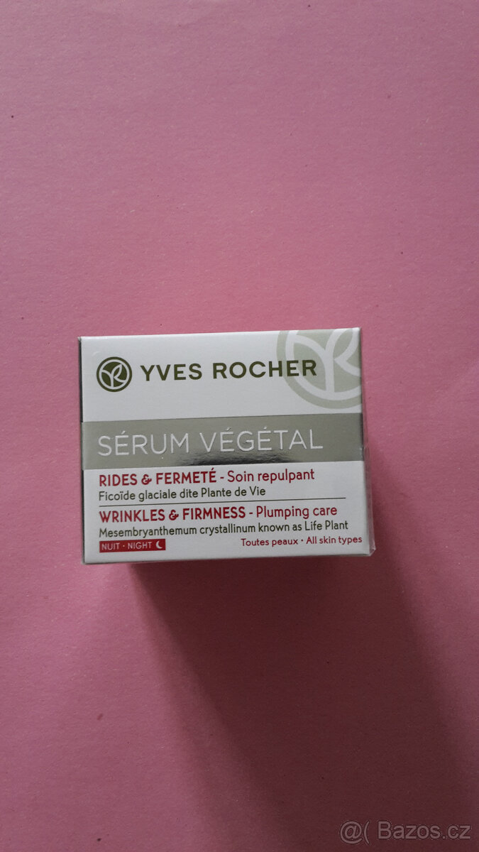 Krém YVES ROCHER Sérum Végétal, noční, nový, originál 50ml