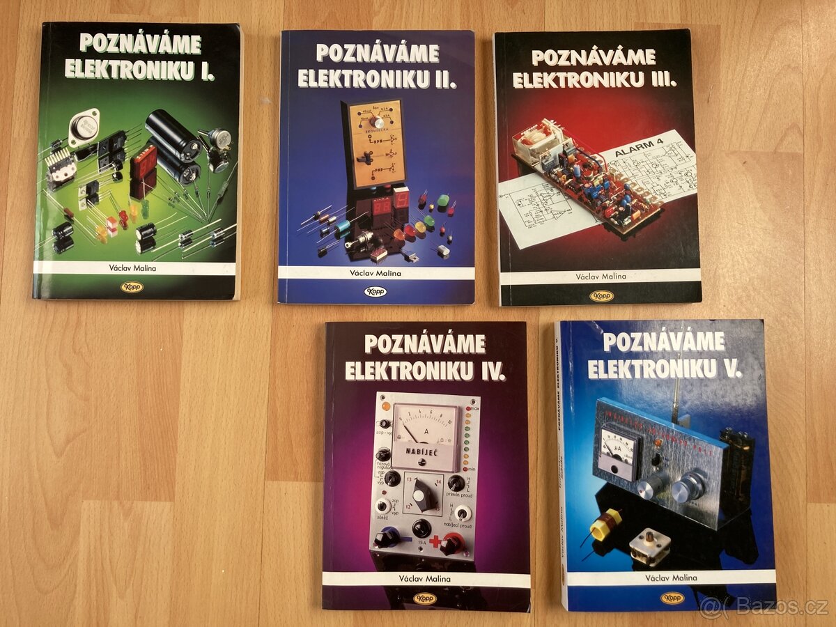 Knihy k maturitě, elektronika, tabulky, automobily