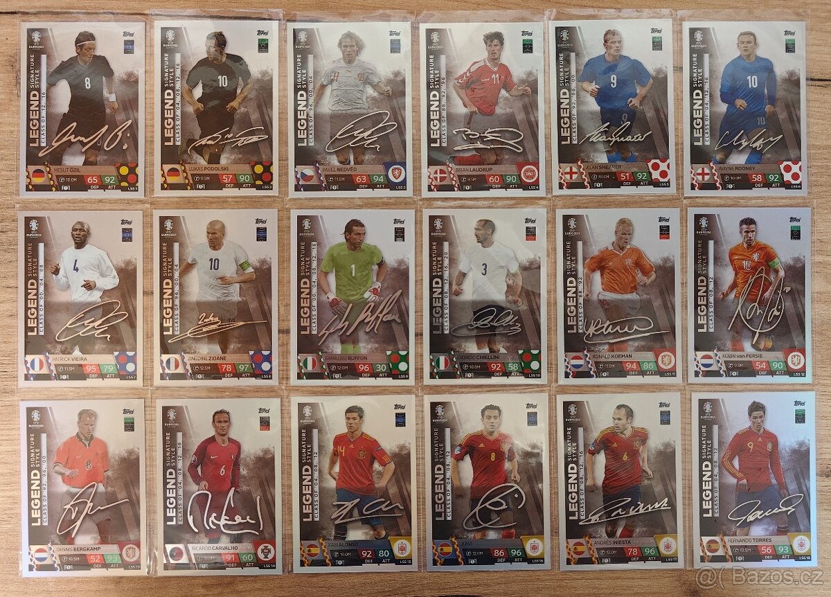 Euro 2024 Topps match attax Signature Legends