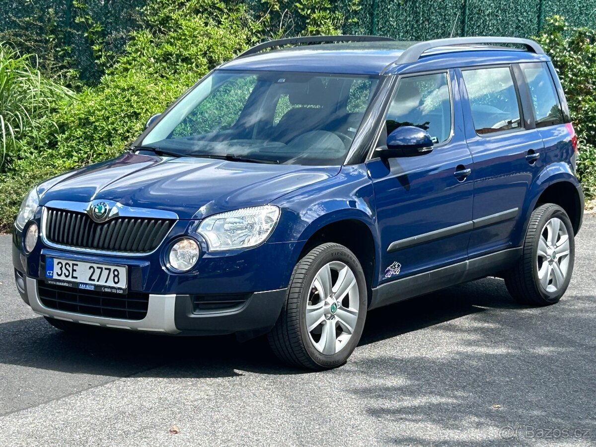 Škoda Yeti 2.0TDi 4x4 CŘ 4/2013 výhřevy,tempomat