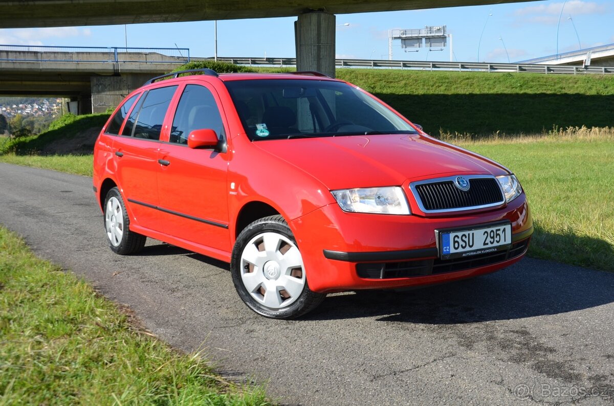 Škoda Fabia, 1.4i 16V, klima, orig. 100000km, krásná