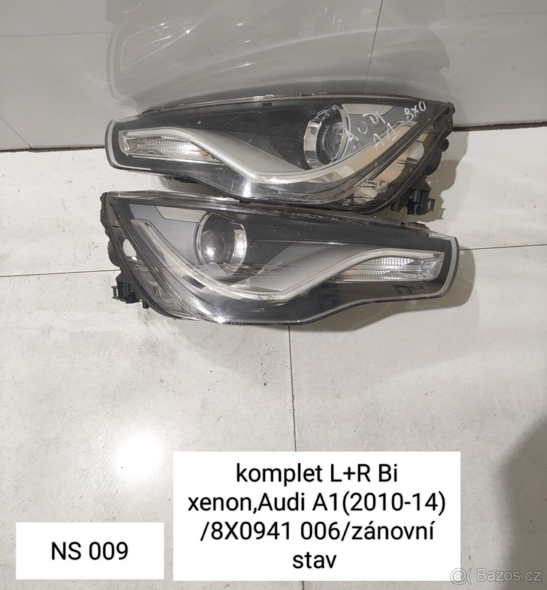 světla L+P BI XENON AUDI A1  originální  KOD: 8X0941 006 mod