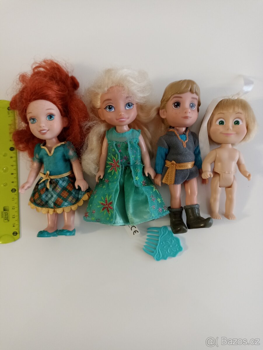 Panenky Disney princezny Elsa Merida Máša Krištof