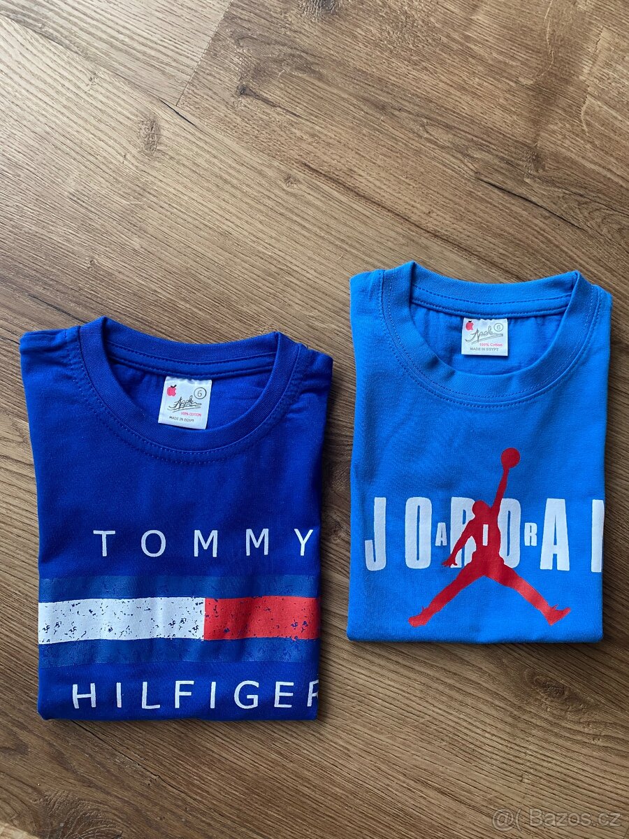 Nová chlapecká trička Tommy Hilfiger,Nike Jordan