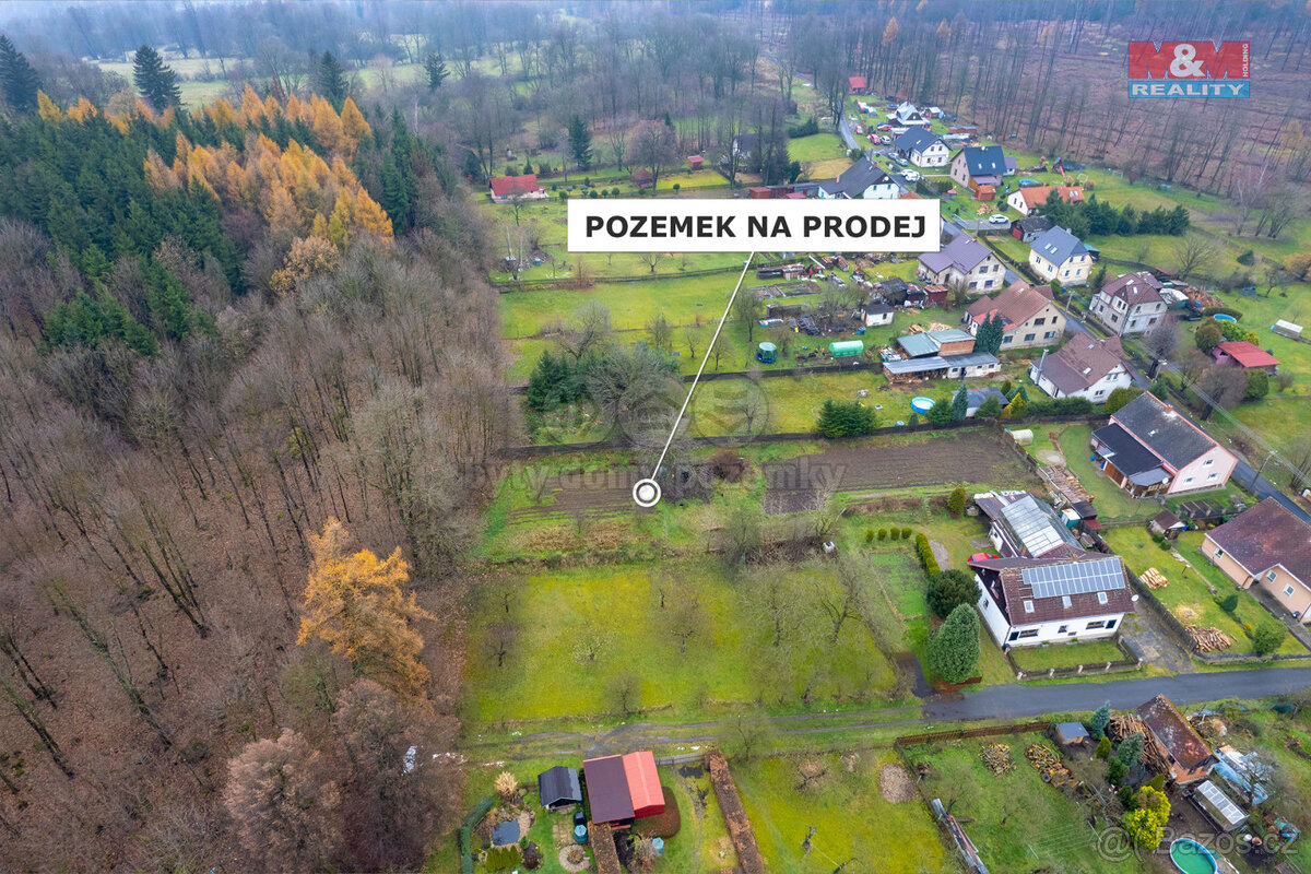 Prodej pozemku k bydlení, 905 m², Nový Oldřichov