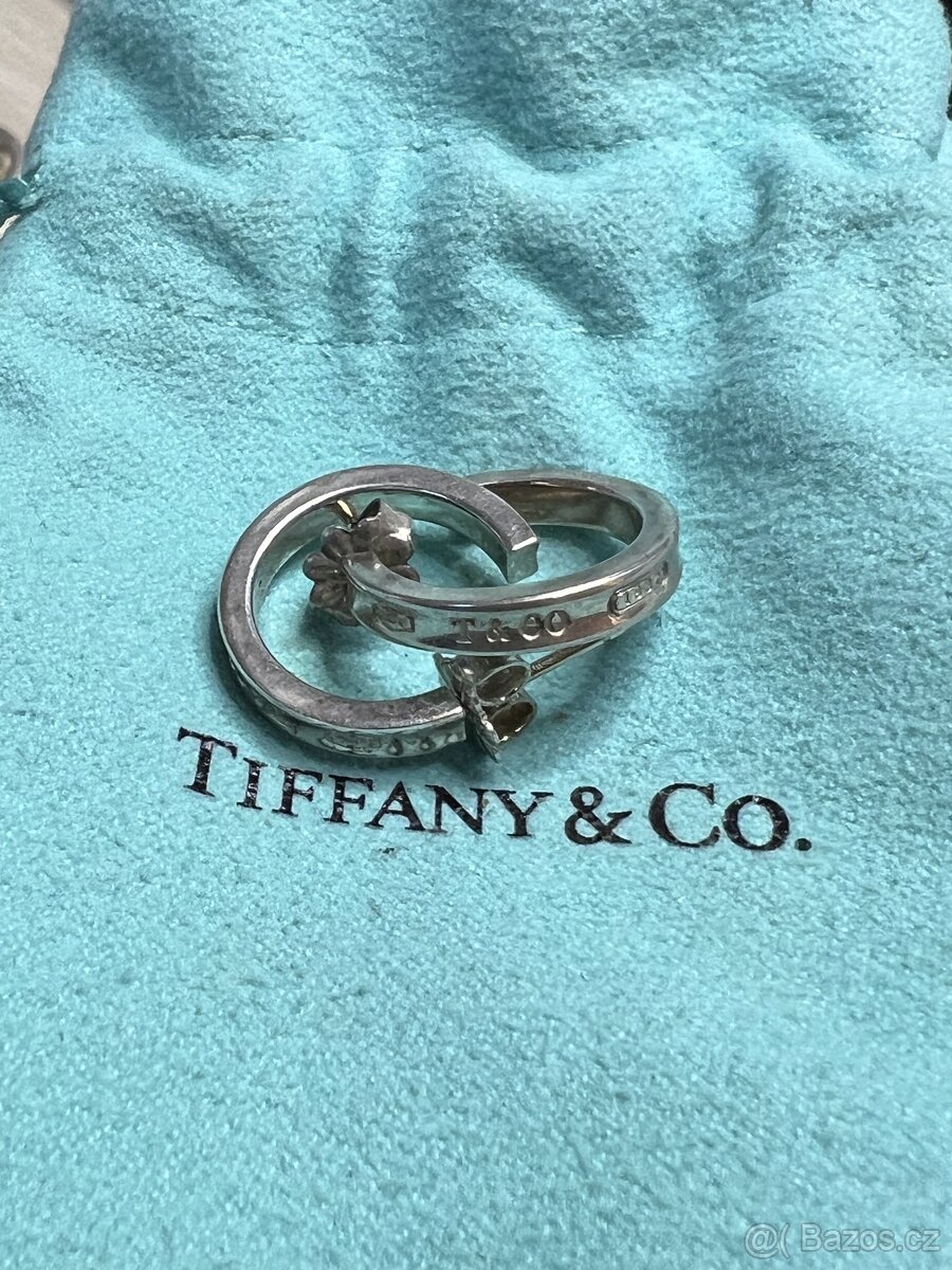 Tiffany&Co - stříbrné obručové náušnice