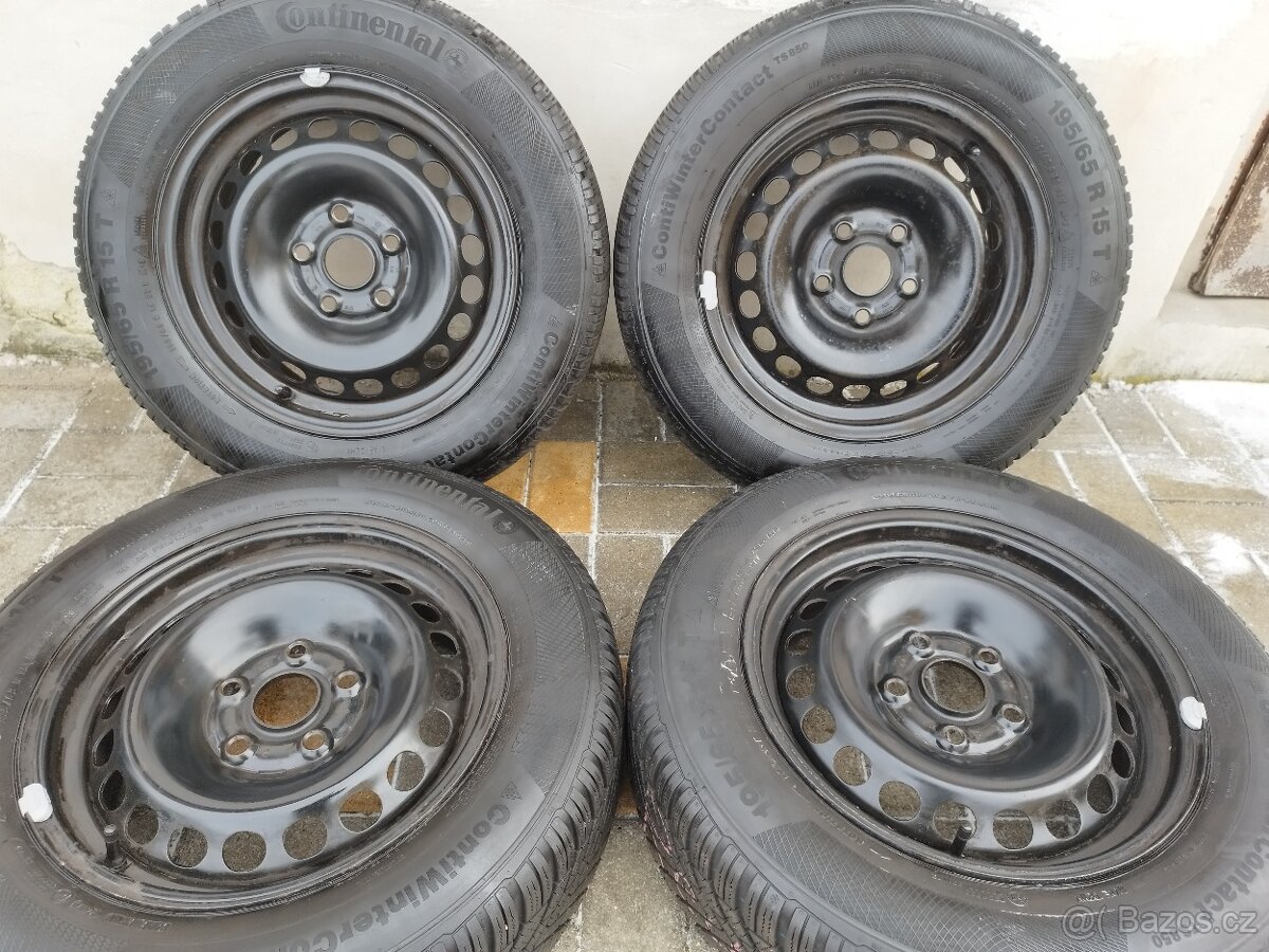 DISKY 5x112 r15 + ZIMNÍ PNEU 195/65