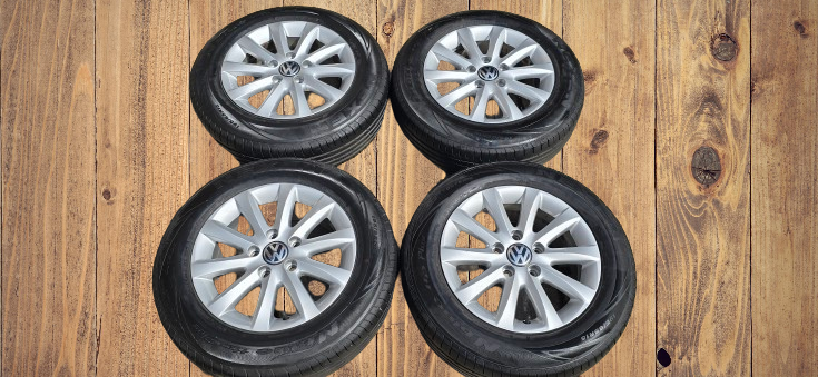 Origo alu VW 15" 5x112 ET50 s letními pneu 195/65/15