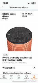 Prodám kanalzační kruhový poklop pr.36cm vnejsi 30,5cm vnitř - 10