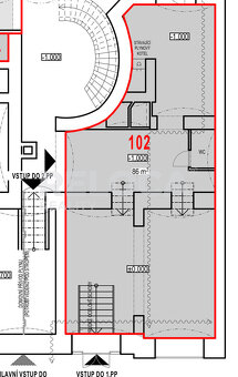 Obchodní prostor, obchod 86m2, vnitroblok 50m2, Praha 5, Smí - 10