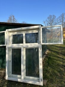 Nová dřevěná okna s termo sklem v 209cm, š 154cm , h 23cm - 10