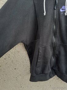 Vintage y2k Nike Air černá mikina s kapucí na zip hoodie - 10