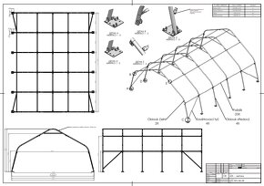 Plachtová hala A25 (7,7 x 9,2 m) – Garáž, sklad, přístřešek - 10