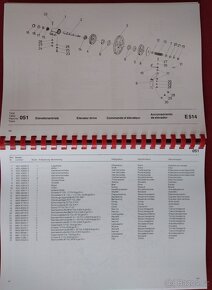 Kombajn E 514 návod + kat. dílů + katalog dílů motor IFA - 10