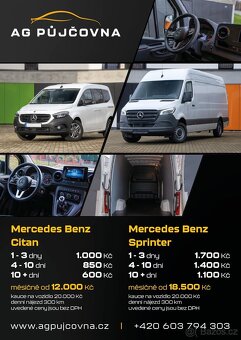 Pronájem nového MB Citan 110CDI  AKCE 9.000,- + DPH  - 10