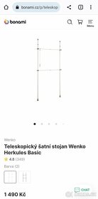 Teleskopický šatní stojan Wenko Herkules Basic - 10