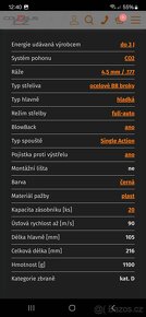 Prodám vzduchovou pistoli na CO2 - 10