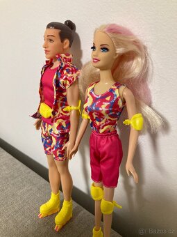 Mattel Barbie a ken bruslaři - 10